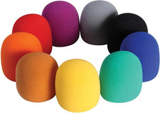 ASWS58C9 Multi-Color Microphone Windscreens, 9 Pack