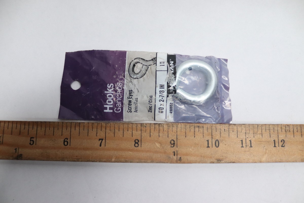 Hillman Screw Eye Zinc # 0 x 2-7/8
