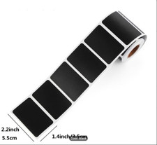 CHALK BOARD LABELS  BLACKBOARD STICKERS BLACK CHALKABLE KITCHEN JAR STICKERS