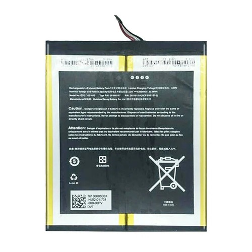New Battery 58-000187 For Amazon Fire HD 10 7th Gen 10.1" SL056ZE (2017 Release) - Picture 2 of 4