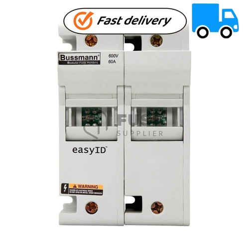 Porte-fusible Cooper Bussmann CH60J2I 600V 60A 2 Pôles - Occasion Fonctionnel