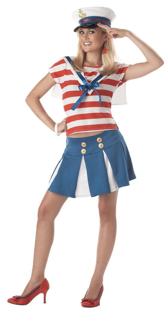 Military Navy Captain Cruise Ship Cutie Teen Child Costume