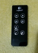 GENUINE LOGITECH MINI DVD REMOTE CONTROL BLACK FAST FREE SHIPPING.  stk D 
