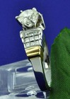 1.35 ct 18k 2 tone Gold Ladies Natural Diamond Ring  Engagement  7.20 grams  — photo 4
