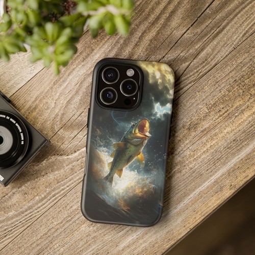 Big Mouth Bass Fish Thunderstorm River - Phone Case for iPhone, Galaxy, Pixel - 第 5/281 張圖片