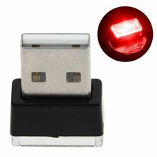 LUCE Led Casa Auto Cortesia Passeggero Atmosfera Luce Giardino x Prese USB ROSSO