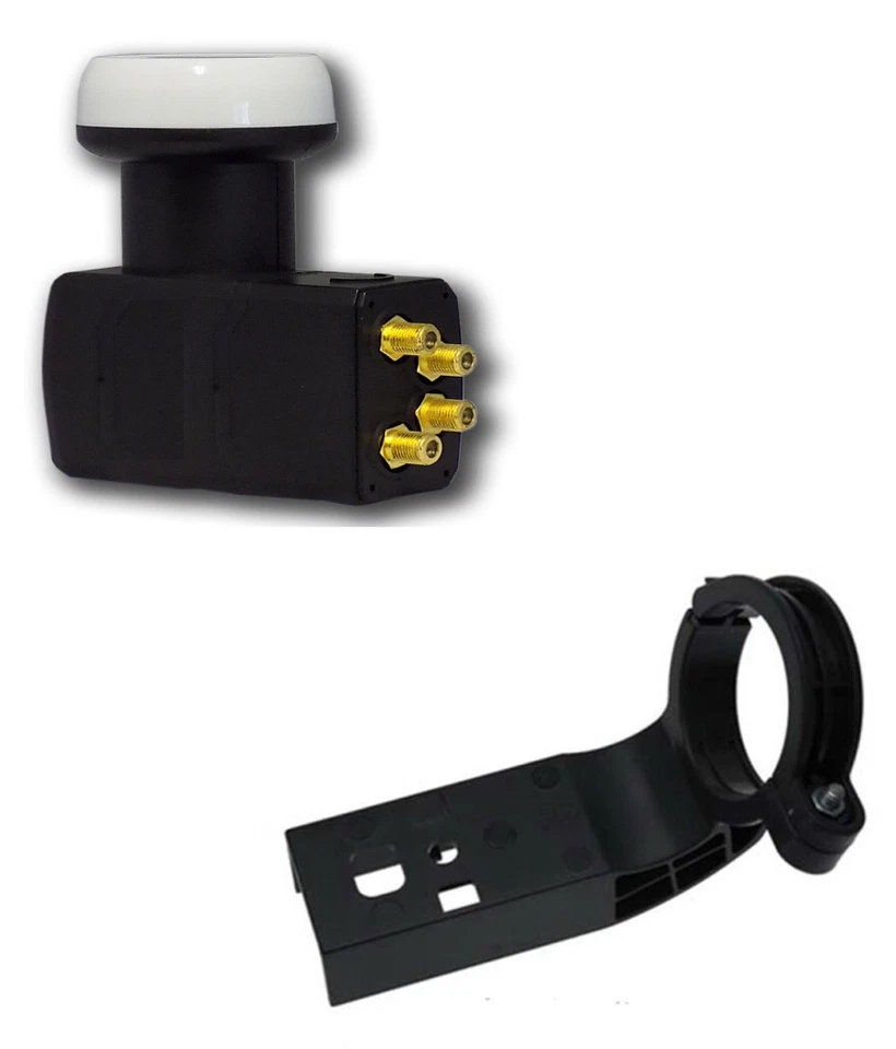 New Sky Quad LNB with Adapter, Freesat, Snap On, for Sky Dish and Free TV