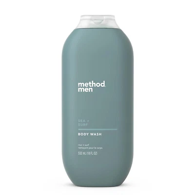 Method Men Body Wash Sea Surf 18 fl oz 532 ml