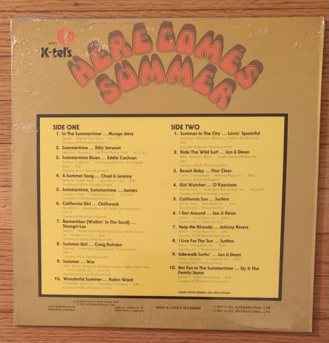 Here Comes Summer Various Artists K-Tel Records factory sealed 1977 Jan & Dean - Picture 2 of 4