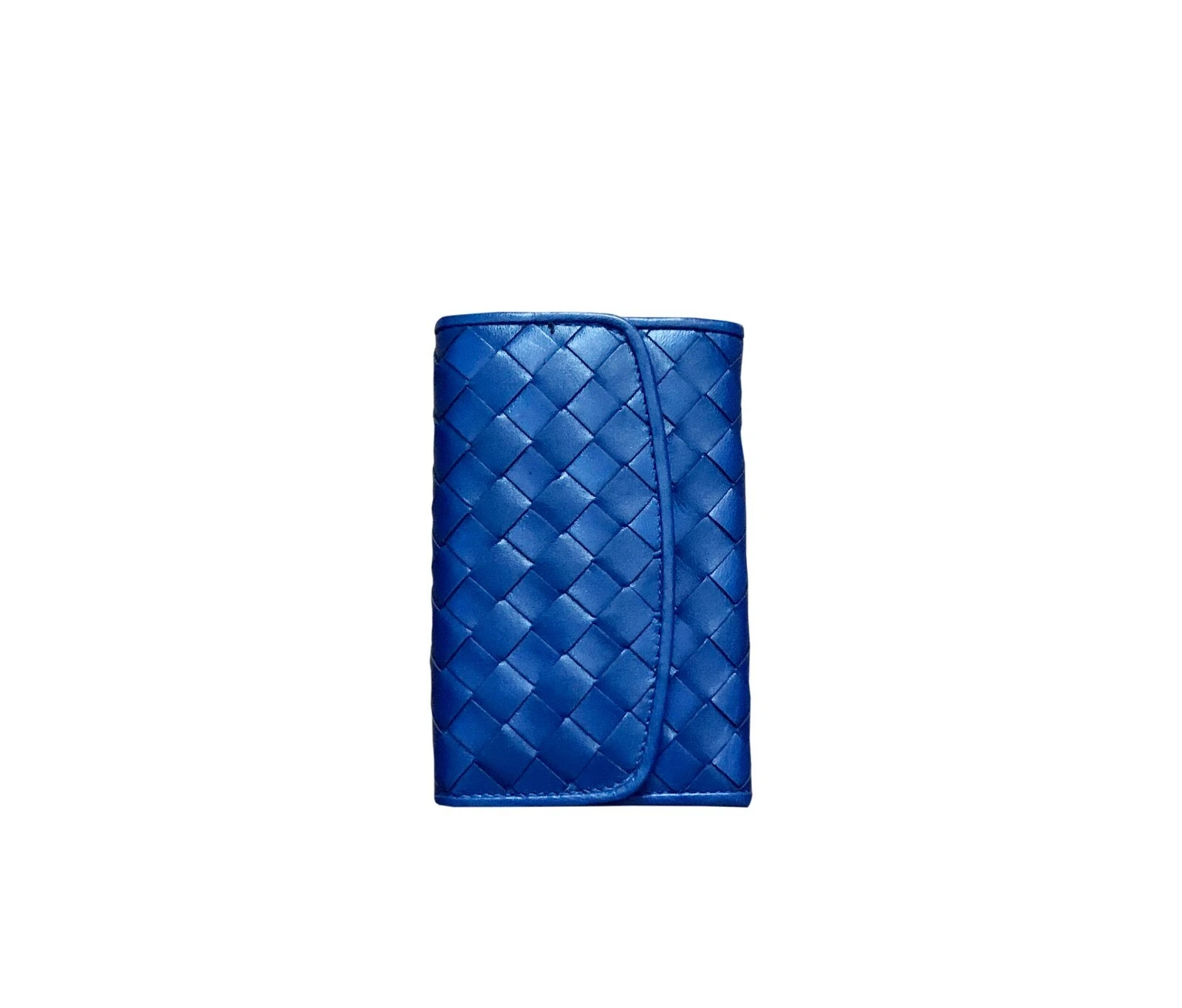 Porte carte Christian Dior tissé bleu royal