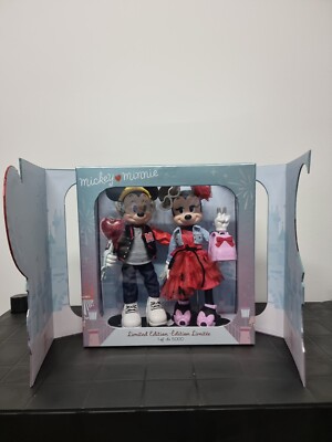 Disney Mickey und Minnie Limited Edition 2022 Puppenset Valentinstag, Neu