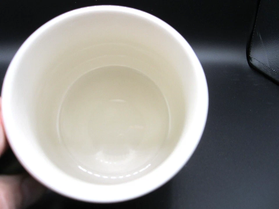 Caneca de café chá Tabitha marrom, branca, cabo verde, formas abstratas 12 oz. (315) - Imagem 4 de 4