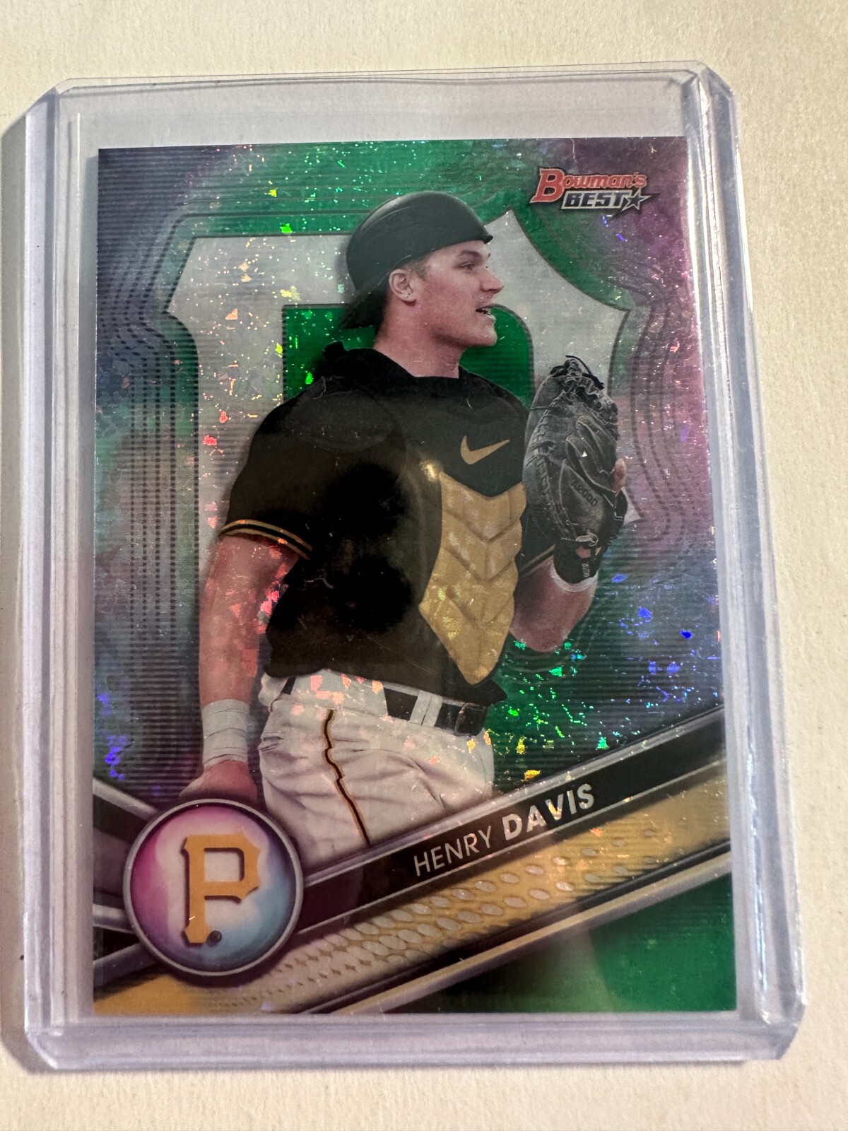 K123,642 - 2022 Bowman's Best Prospects Green Mini Diamond #TP21 Henry Davis/99