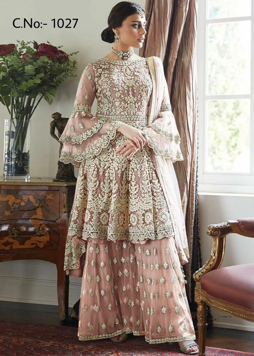 Indian Wedding Salwar Kameez Pakistani Designer Palazzo Suit
