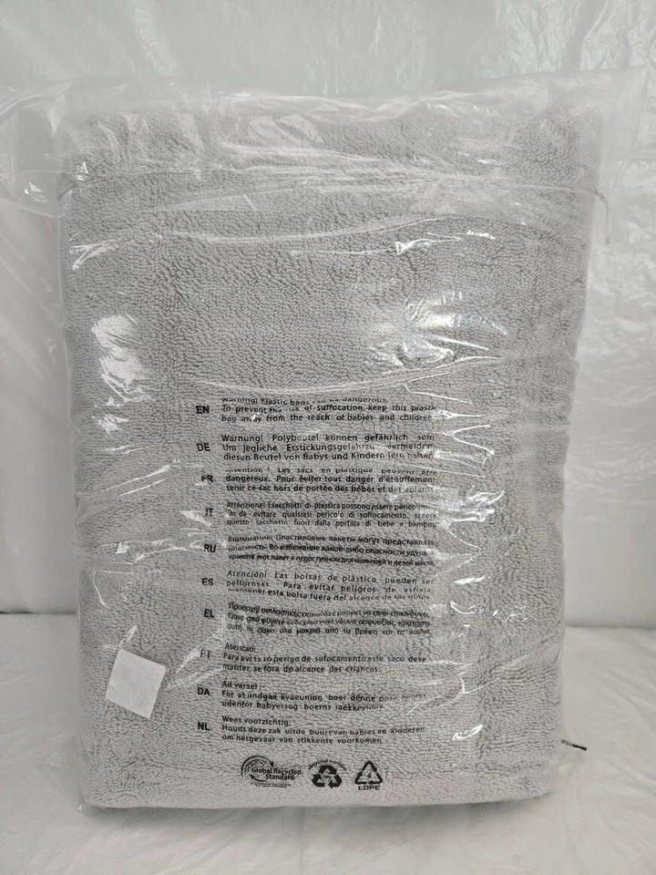 Toalla de baño West Elm Premium Turquía 800 gramos 28" x 54" gris escarcha Foto 3 de 3