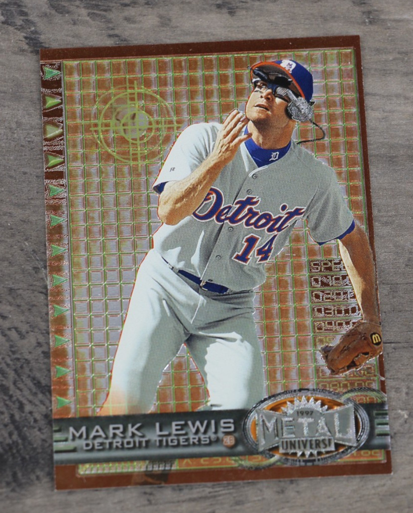 1997 Metal Universe Mark Lewis #111 Detroit Tigers Baseball Card