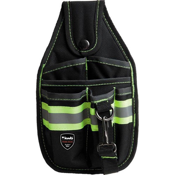 kwb bum bag tool belt pouch black nylon multiple compartments