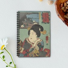 Utagawa Kuniyoshi "Stone from Toyoshima" Japanese Art Ruled Spiral Notebook