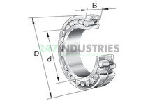 Showing image for 22348-E1A-MB1 FAG 22348-E1A-MB1 FAG Roller Bearings image