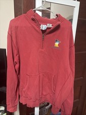 Red Zorbaz Detroit Lakes Pullover Sweatshirt Size XL Made In USA Vintage