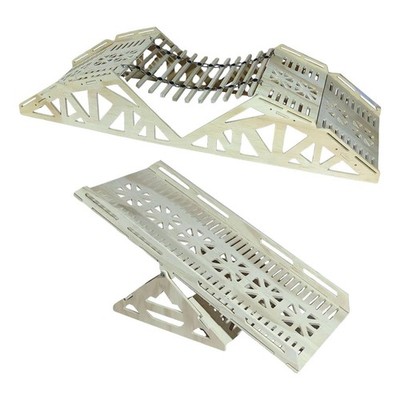 RC Car Bridge Climbing Scene Prop Desktop RC Wooden Bridge Simulation Obstacle