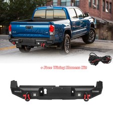 Aaiwa Rear Bumper Fits 2016-2023 Toyota Tacoma Wled Lights D-rings New