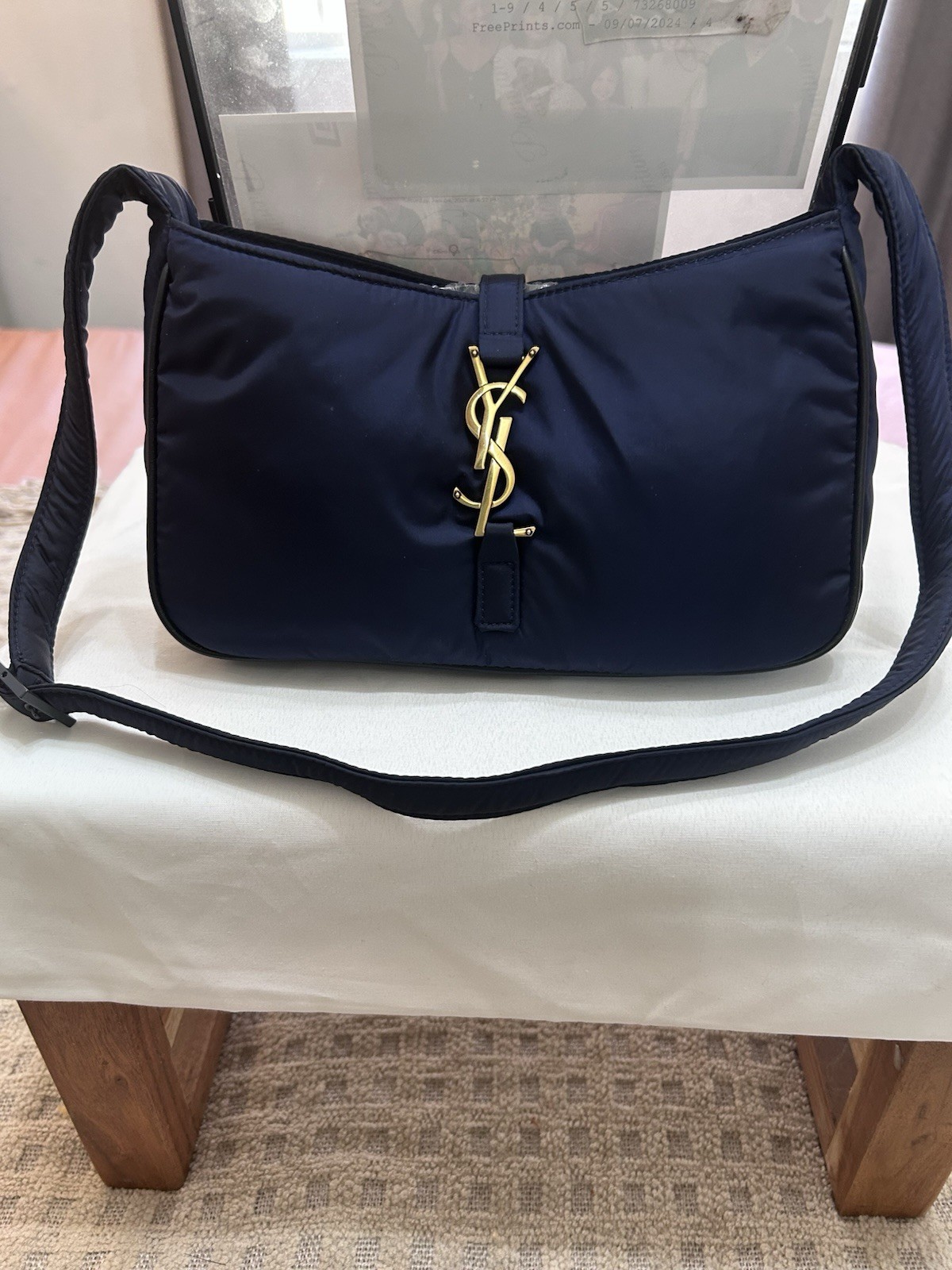 Authentic Saint Laurent Le 5 á 7 Nylon Shoulder Bag
