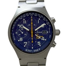 Sinn 144-747 Lufthansa Cargo Automatic 41mm Box Blue Chronograph Watch