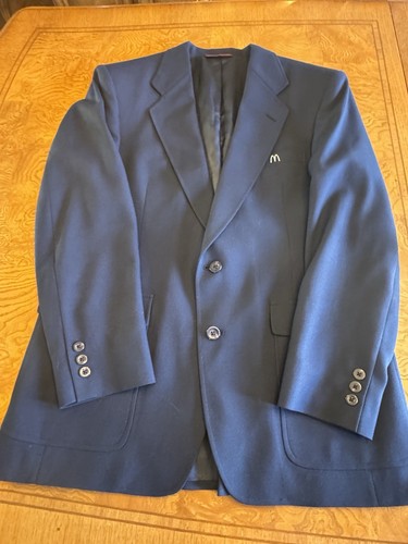 McDonald’s Navy Blue Franchise Logo Suit Jacket/Blazer (McDonald's Collectable) - Picture 4 of 17