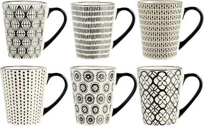 Kaffee Tassen Becher Pott 4er Set Tee Mug große Kaffeetassen Kaffeebecher XXL - Bild 1 von 4