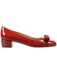 Salvatore Ferragamo Ladies Red Vara Bow Pump Shoe