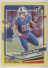 2023 Panini Donruss Press Proof Yellow Dawson Knox #28 1d13
