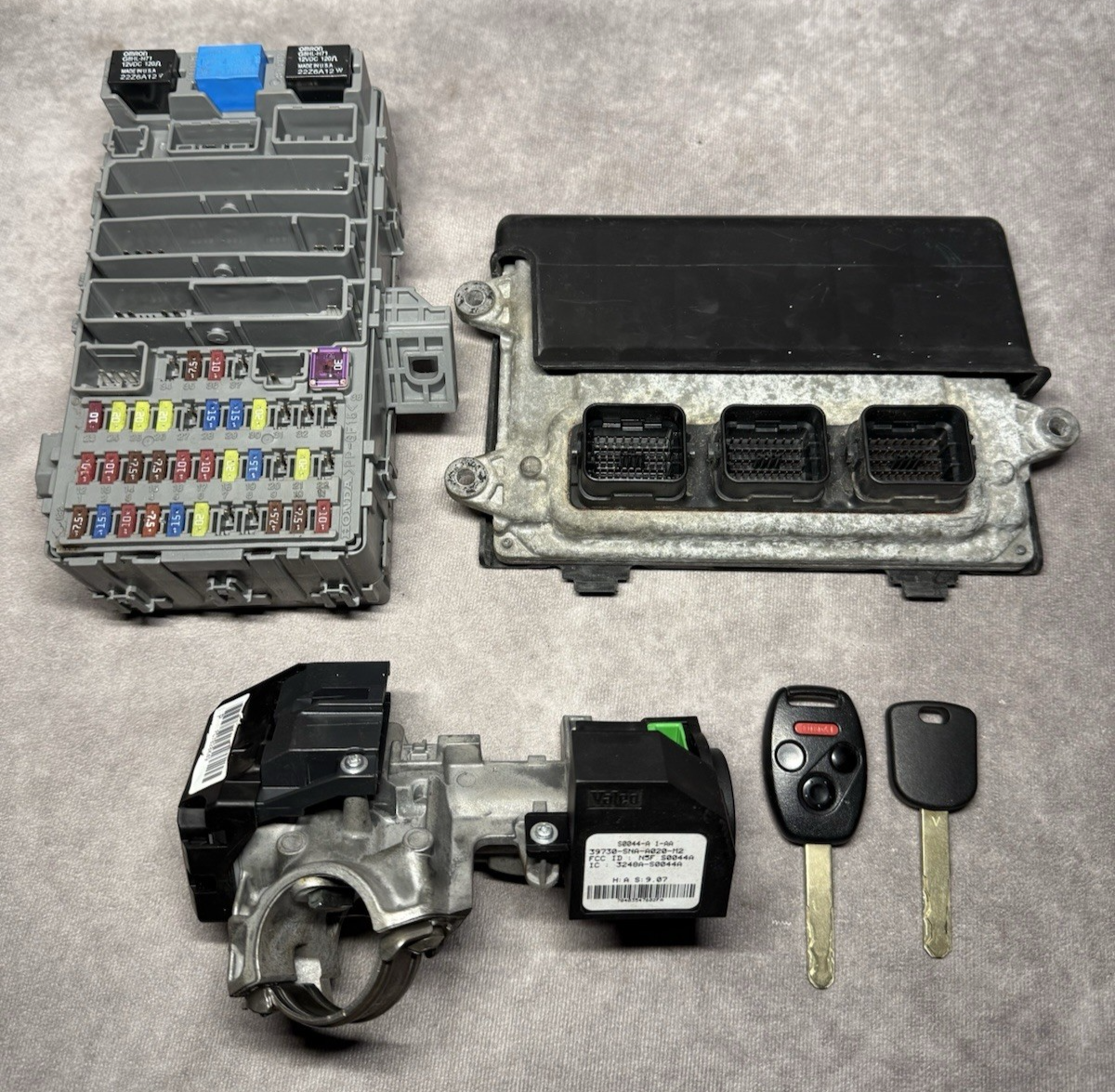 2007 Honda Civic Si ECU Immobilizer 2 Keys Interior Fuse Box K20Z3