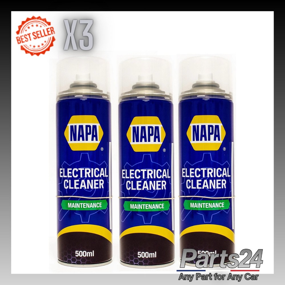 3x NAPA Electrical Contact Cleaner Switch Circuit Dirt Spray Cleaner 500ml