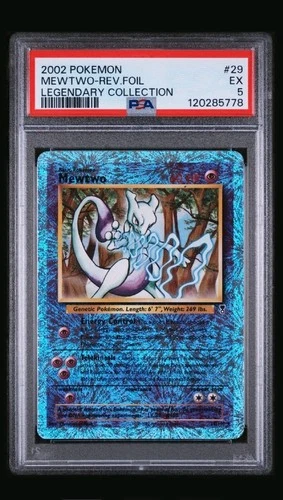 2002 Mewtwo Reverse Holo Legendary Collection PSA 5
