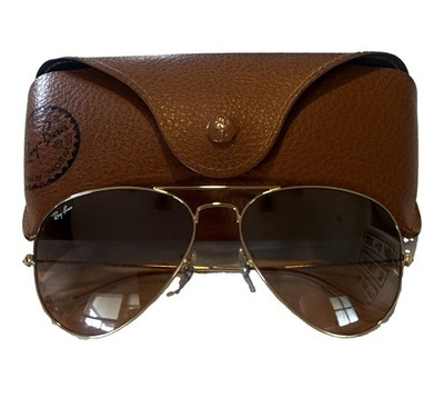 Ray-Ban RB3025 Aviator Gradient Sunglasses Gold 58-14-135 001/3E