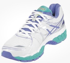 A S IC S GEL Nimbus 16 bianco pervinca blu turchese 7,5 US Medium corsa 39