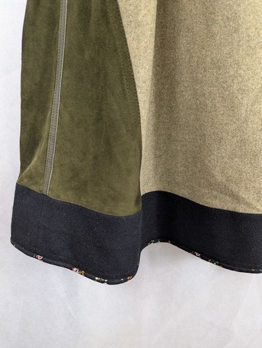 Resi Hammerer Vintage Green Wool Midi Skirt Fits Size 14 Made In Austria - Picture 3 of 9