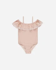 Rylee + Cru Pink Off The Shoulder One-Piece Swim Suit 12-18 Months Toddler