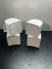 4 Jamo A102 Surround Sound Speakers White Tested & Working