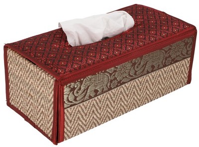 Kosmetiktücher / Servietten Box aus Rattan Napkin Holder, Taschentuchbox - bor