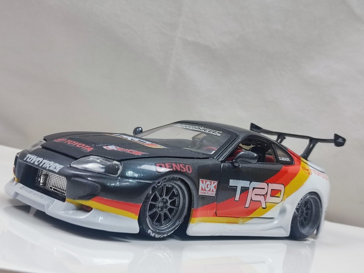 Jada 1/24 Toyota Supra Mk4 Trd Custom Modified JDM Sports Car
