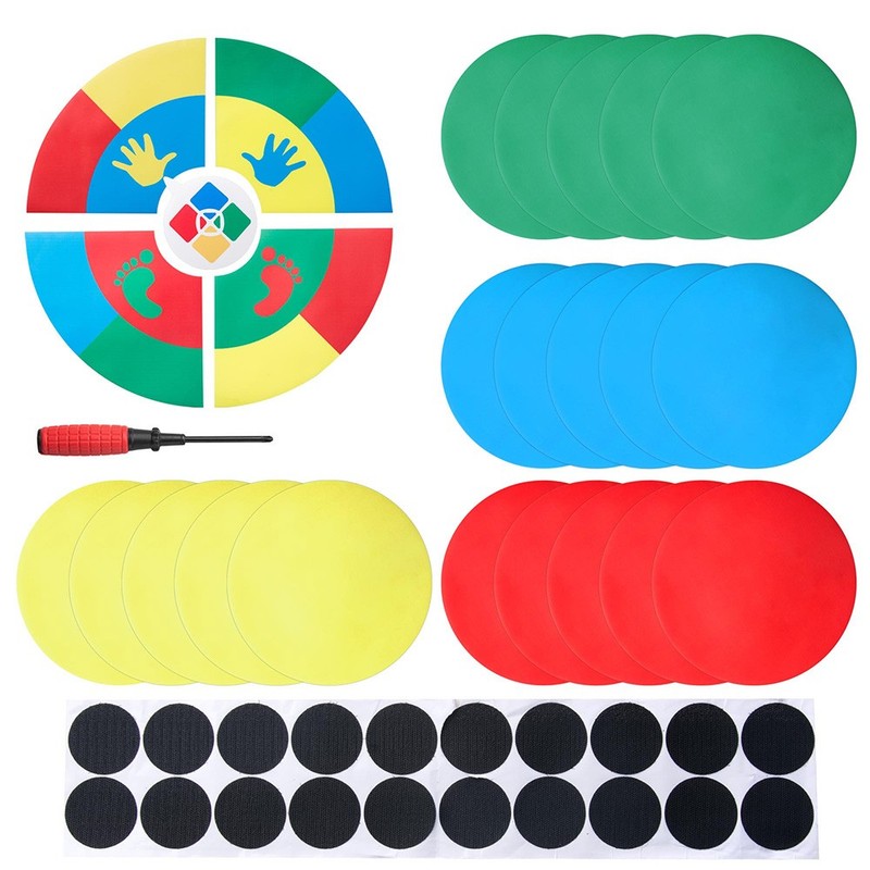 WinSpin Twister Game Template Body Twister Moves Board Sport Kids Adult Closeout