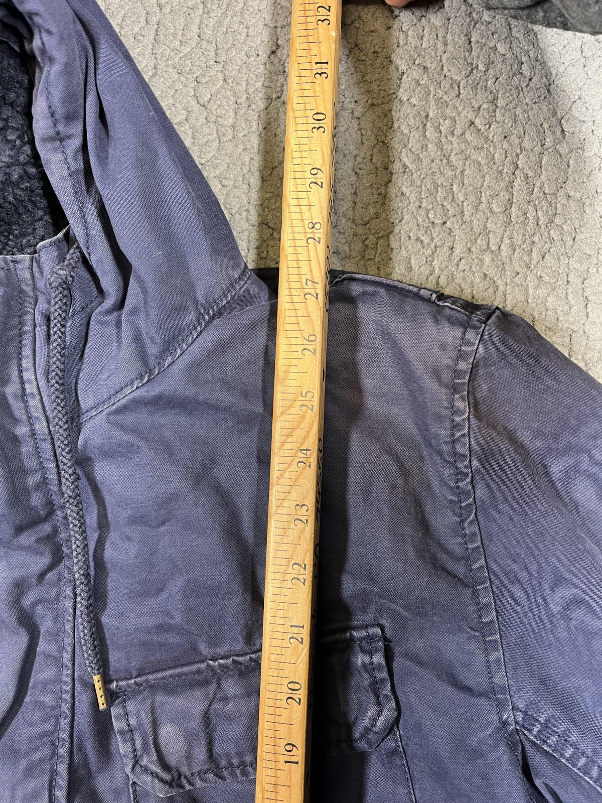 Gap Pendleton Jacket Mens Medium Blue Hooded Fati… - image 5