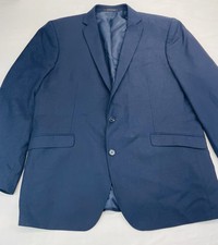 Kenneth Cole Reaction Mens Blue Long Sleeve Two-Button Blazer Size 46L