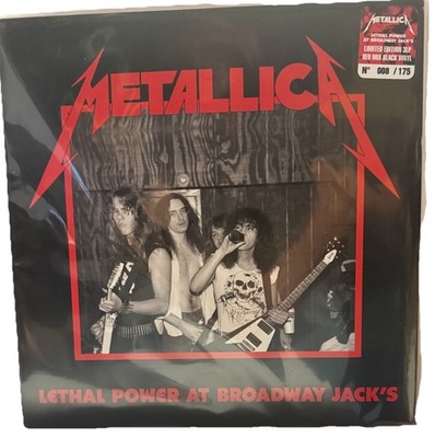 Metallica Lethal Power At Broadway Jacks Vinyl 3LP Limited Ed 008/175 Red /Black