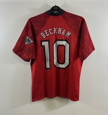 Manchester United Beckham 10 Home Football Shirt 1996/98 Adults