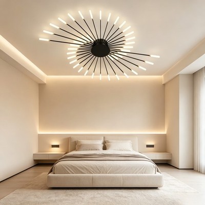 Firework Desgin LED Ceiling Light with Plug-in for Bedroom,Hotel,Restaurant