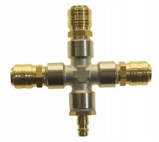 Distributore di aria compressa quadruplo 4 x 1/2 attacchi rapidi spina tipo 26