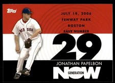 2007 Topps #GN509 Jonathan Papelbon Generation Now